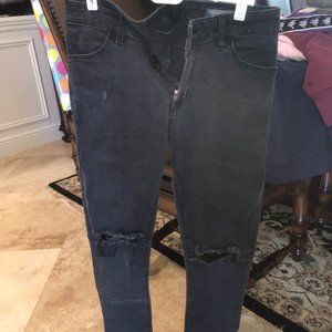 Men's Ripped Skinny Jeans - Rips Over Knee